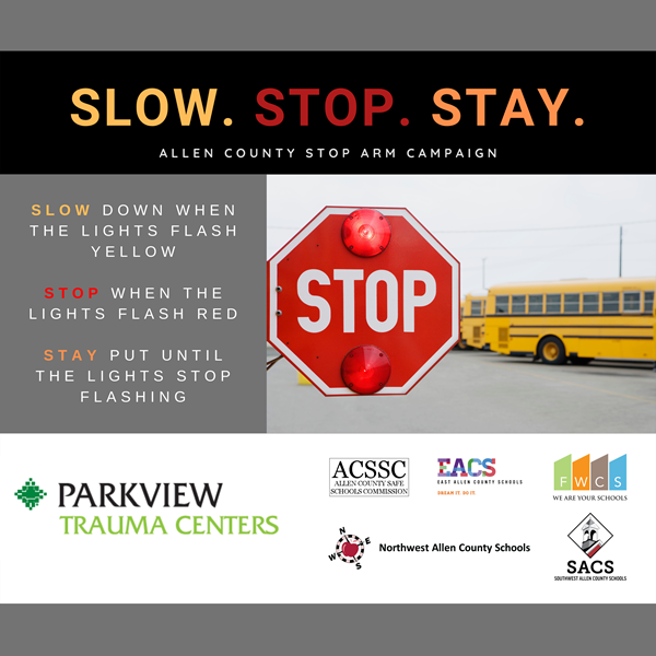 Slow, stop, stay Parkview trauma centers