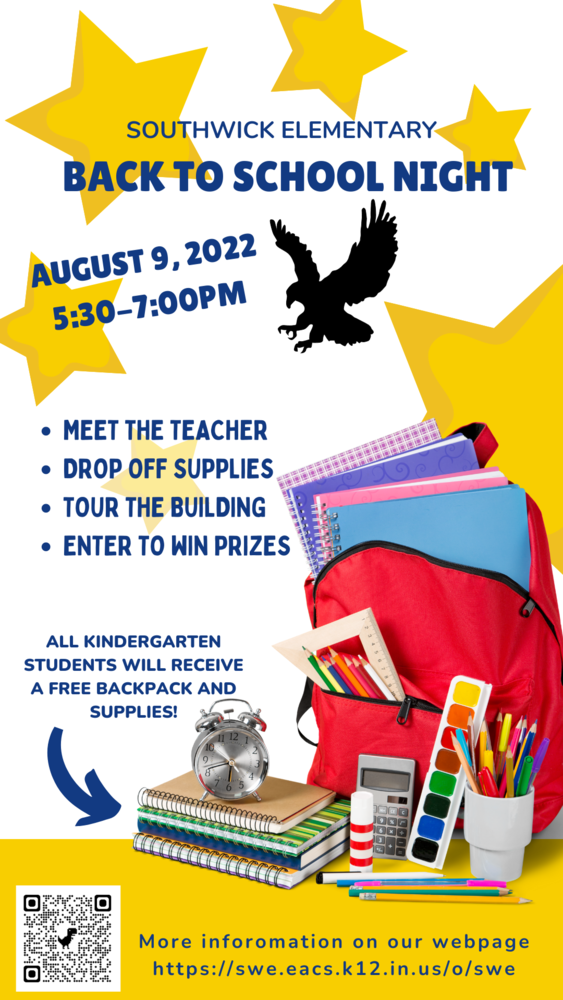 Southwick Back to School Night on August 9, 2022