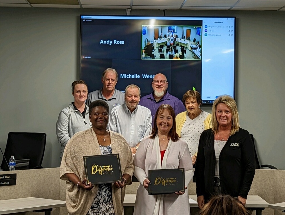 Board Recognition for Southwick staff