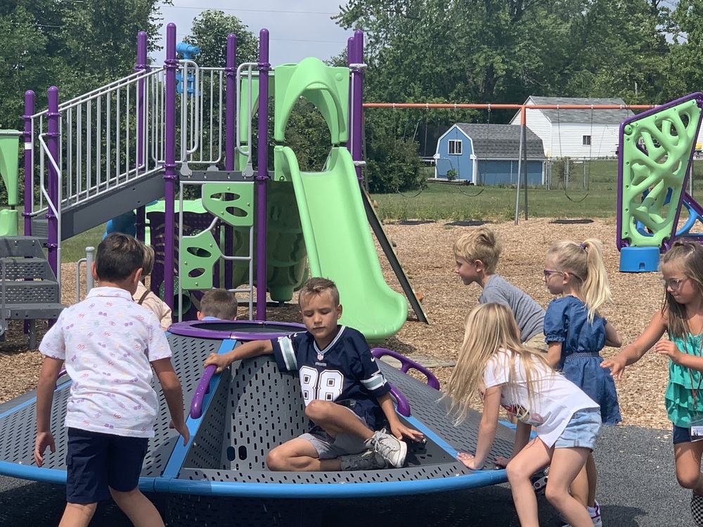 Cedarville Elementary students enjoying recess