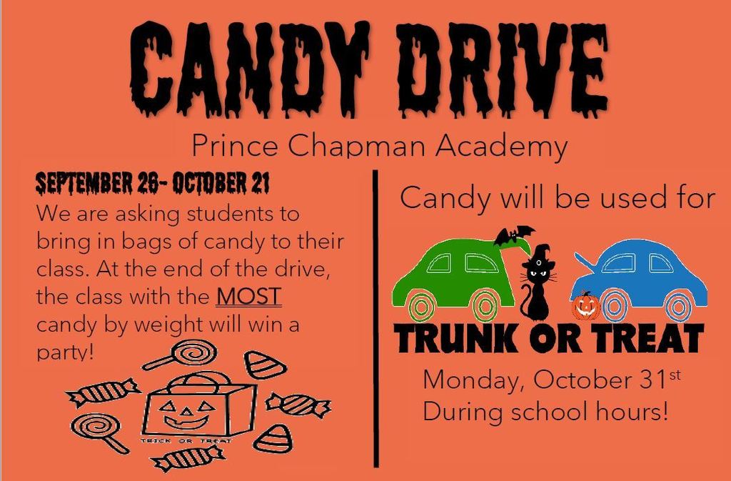 candy drive at PCA