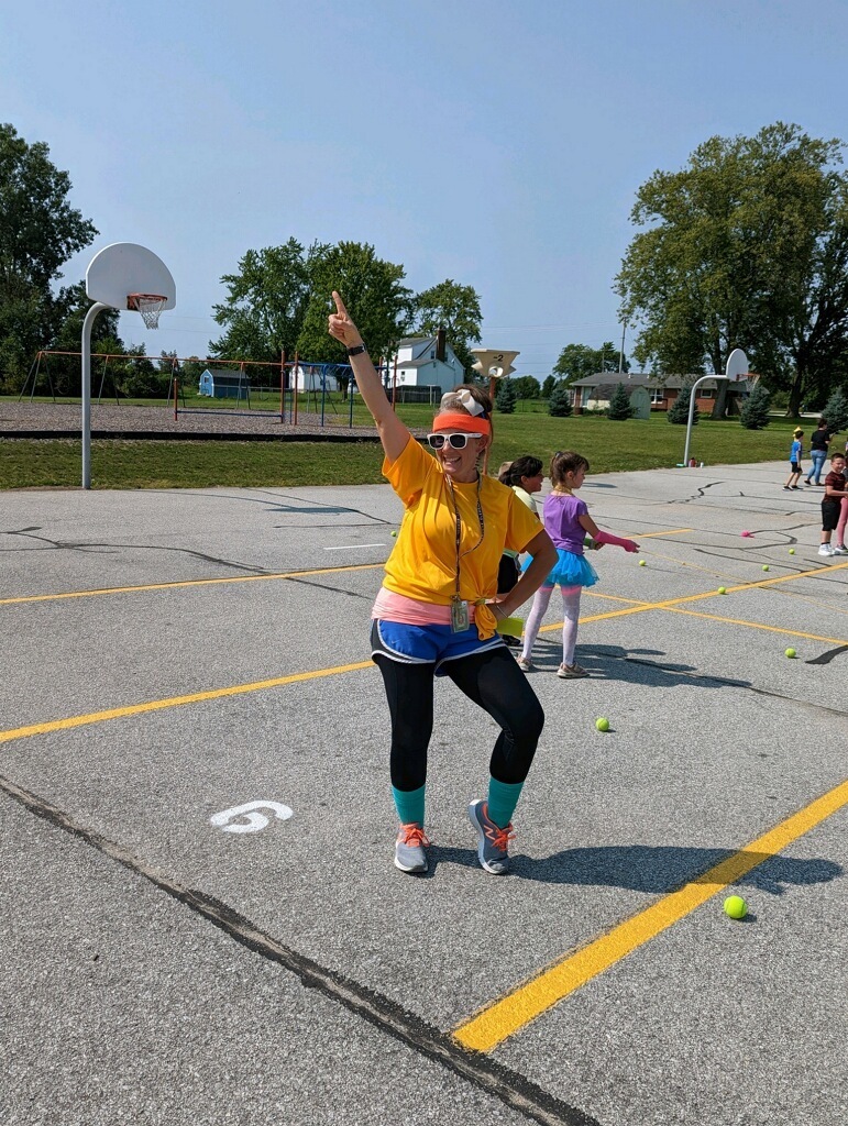 2nd and 3rd grade 80's Themed Field Day 