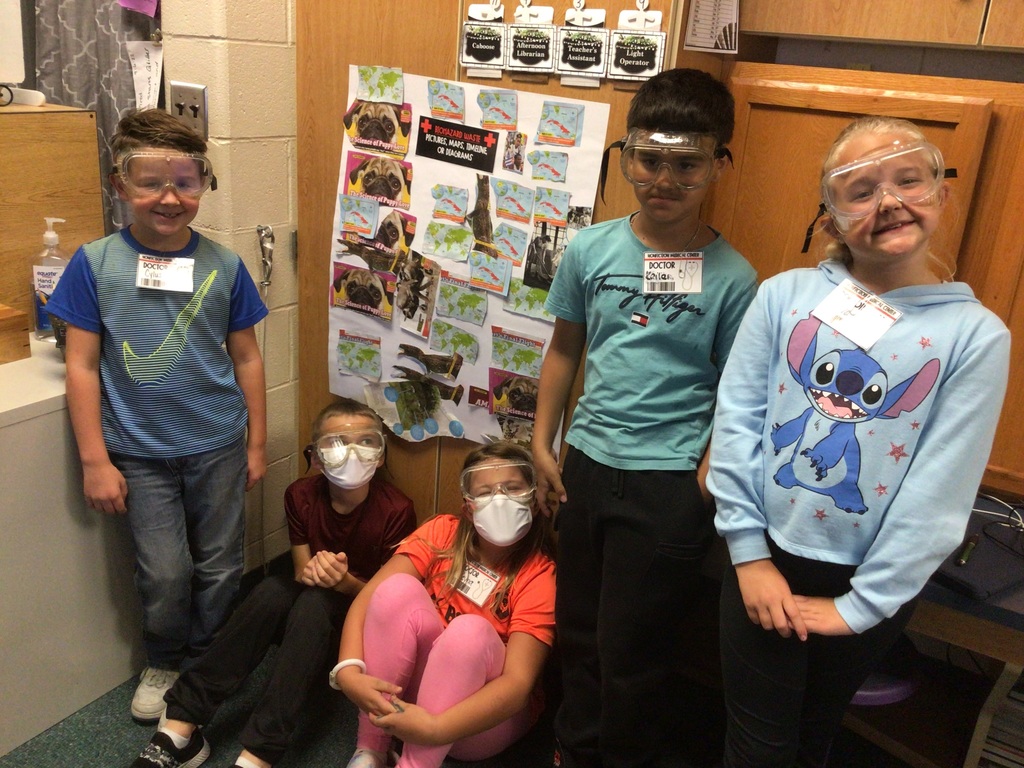 Mrs. Elrod's class doctors for the day 