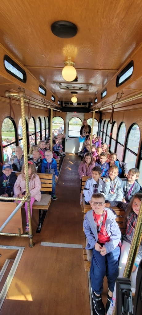 Kindergarden and 1st grade trolly ride