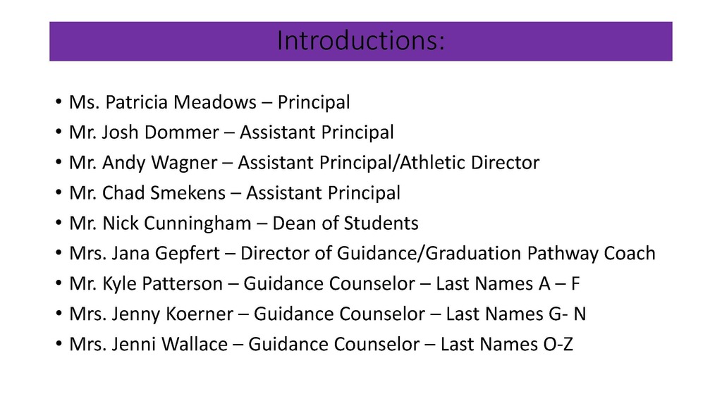 NHHS Info