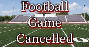 football game cancelled